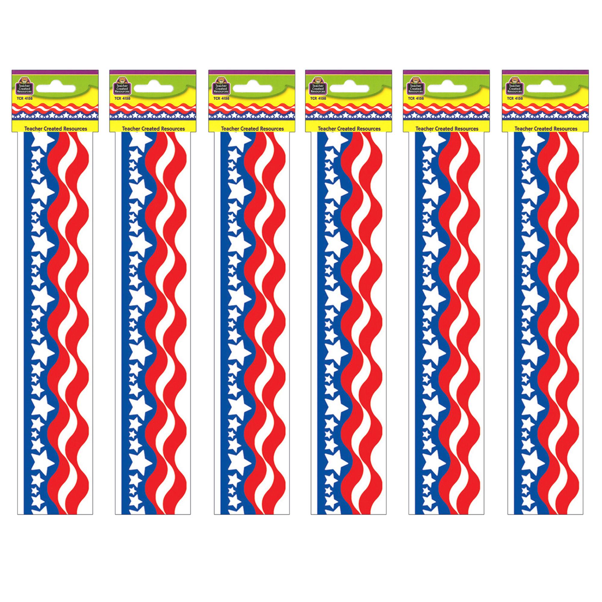 Teacher Created Resources® Patriotic Border Trim, 210ft.